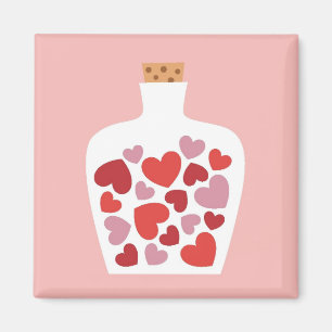 Valentin design för dagkort magnet