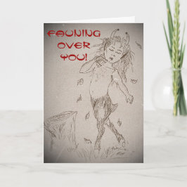 Valentin Fauning över dig Helgkort