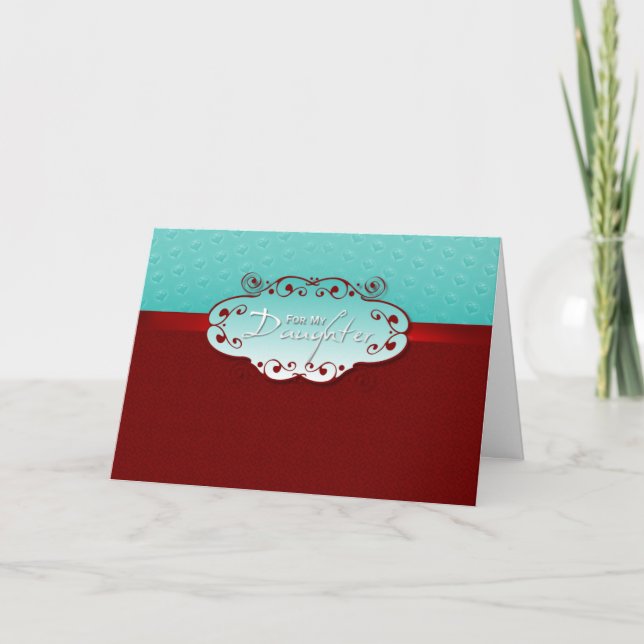 Valentin - för dotter helgkort (Framsida)