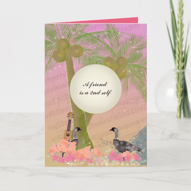 Valentin för enVänskap, vänner alltid Helgkort (Framsida)