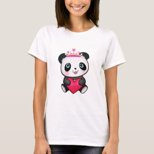 Valentin för gåva för Pandaälskarefläkt gåva för T Shirt