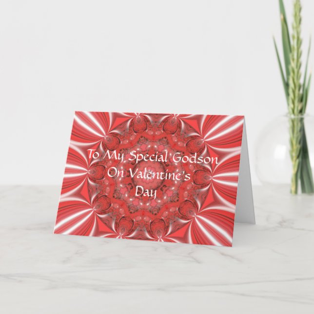 Valentin för Godsonkort Helgkort (Framsida)