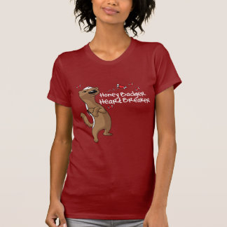 Valentin för honey badgerhjärtasäkerhetsbrytare t-shirt