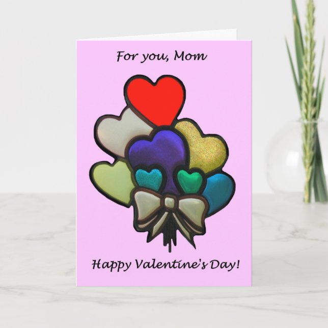 Valentin för mamma helgkort (Framsida)