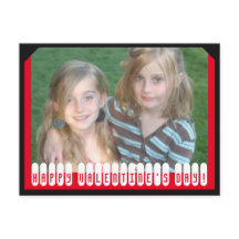 Valentin för personlig lyckligt foto för dag