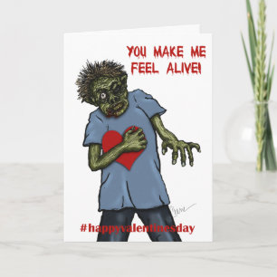 Valentin för Zombiekärlek   dag Helgkort