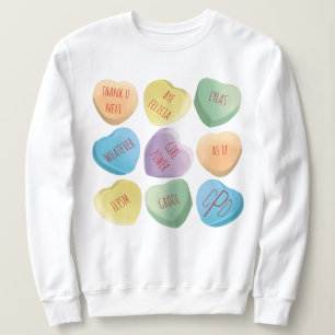 Valentin hjärtor för konversation för daggodis t shirt