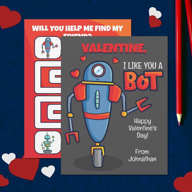 Valentin, jag gillar dig i ett badrum Valentines d Anteckningskort (Skapare uppladdad)