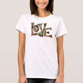 valentin, kärlek, färgstark illustration t-shirt
