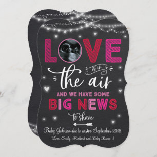 Valentin kort för Ultrasound för gravidmeddelande