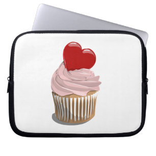 valentin laptop sleeve för muffin för daghjärta