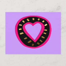 Valentin lilor Postcard2 för hjärta för dag Helg Vykort