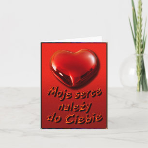 Valentin Notecard i polskt Helgkort