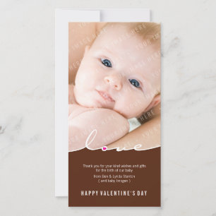 VALENTIN PHOTOCARD:: kärlekdivide 7P Julkort