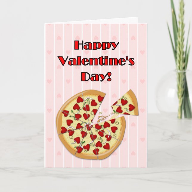 Valentin Pizza Helgkort (Framsida)
