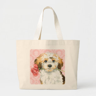 Valentin rosa Havanese Jumbo Tygkasse