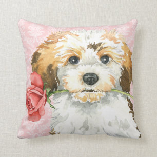 Valentin rosa Havanese Kudde