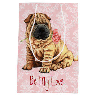 Valentin rosa Shar-Pei