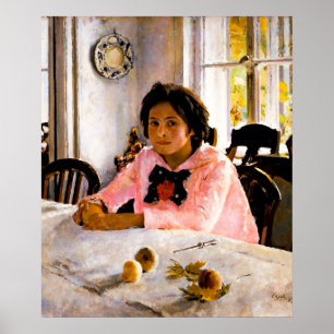 Valentin Serov: Flicka med persikor Poster
