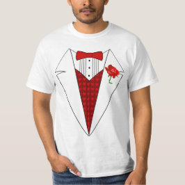 Valentin T-tröja för smoking för dagälskare med T-shirt