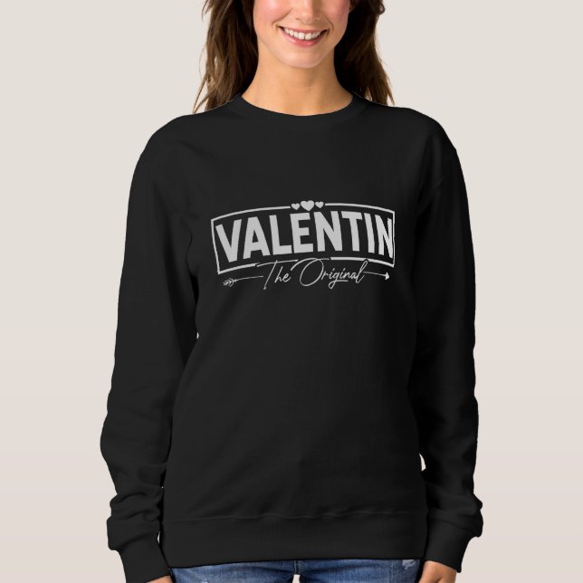 Valentin The Original Valentine's Day Date Night F T Shirt (Framsida)
