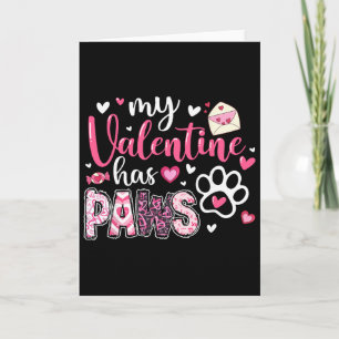Valentin till hund Min Valentin har tassar Hundmam Kort