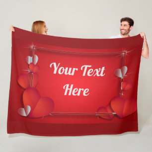 VALENTIN (tillfoga din text), Fleecefilt