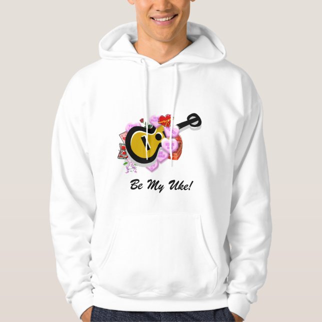 Valentin Ukulele Sweatshirt Med Luva (Framsida)