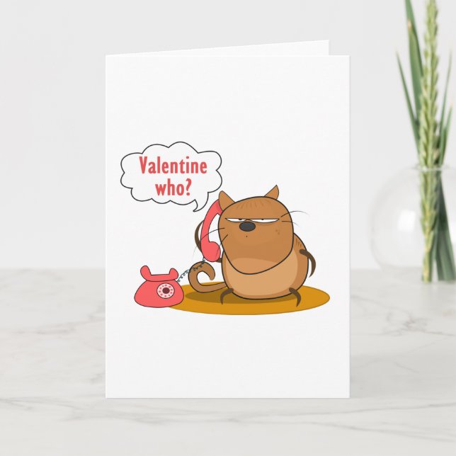 Valentin vem? helgkort (Framsida)