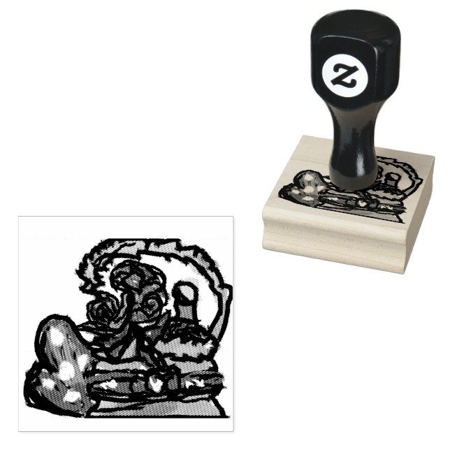 valentin vin och ro stämpel (Stämplad)