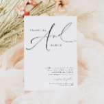 VALENTINA Elegant Minimalist Bröllop Inbjudningar<br><div class="desc">Valentina Collection har ett handskrivet typsnitt för calligraphy-skript och en klassisk minimalistisk elegant. Det tidlösa utseendet kommer att öka perfektens beröring till alla bröllop-teman eller färg-projekt. Köp hela samlingen för ett kohesivt estetiskt.</div>