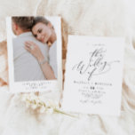 VALENTINA Elegant Minimalist Bröllop Inbjudningar<br><div class="desc">Valentina Collection har ett handskrivet typsnitt för calligraphy-skript och en klassisk minimalistisk elegant. Det tidlösa utseendet kommer att öka perfektens beröring till alla bröllop-teman eller färg-projekt. Köp hela samlingen för ett kohesivt estetiskt.</div>