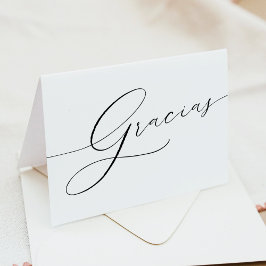 VALENTINA Elegant Typography Script Gracias Tack Kort
