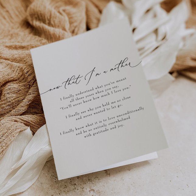 VALENTINA Nu när jag är Mor Mors dag Helgkort (Skapare uppladdad)