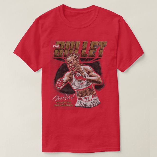 Valentina Shevchenko The Bullet Grunge TShirt T Shirt (Design framsida)