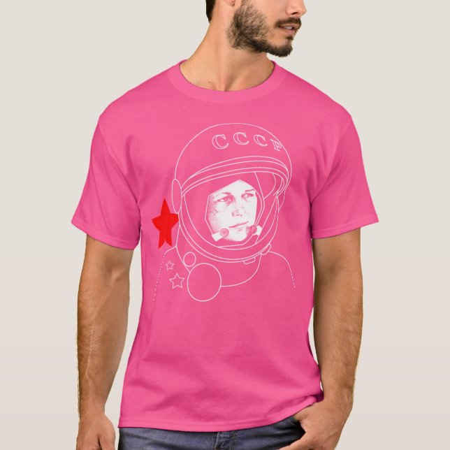 Valentina Tereshkova Cosmonauta T Shirt (Framsida)