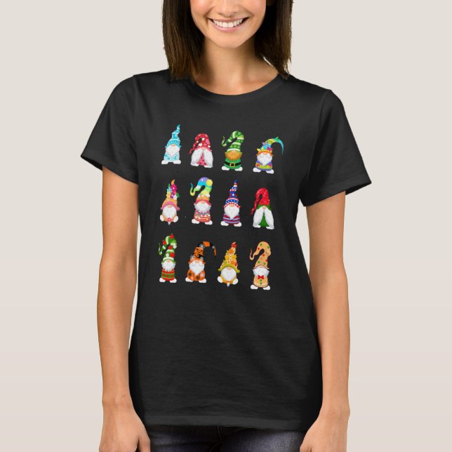 Valentinas Gnome St Patrick's Cute Gnomies Påsk T Shirt (Framsida)