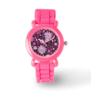 Valentinblommönster Armbandsur