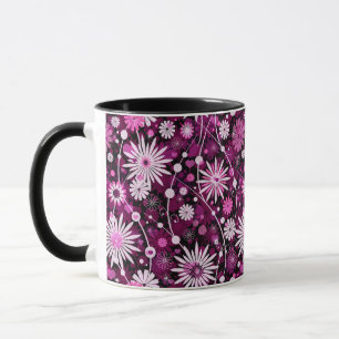 Valentinblommönster Mugg