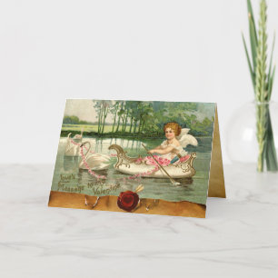 VALENTINCUPID,PULERAT AV SVANAR, RED VAX SEAL HELGKORT
