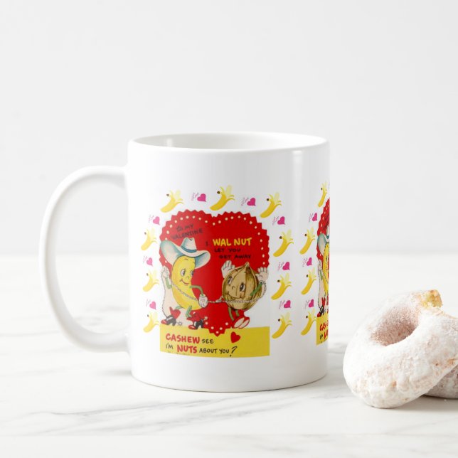 Valentindagen Banana Cashew Mugg (Med munk)