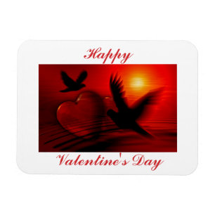 Valentindagen Birds & Hearts Magnet