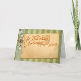 Valentindagen Hälsning Antique-Vintagen Helgkort