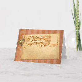 Valentindagen Hälsning Antique-Vintagen Helgkort