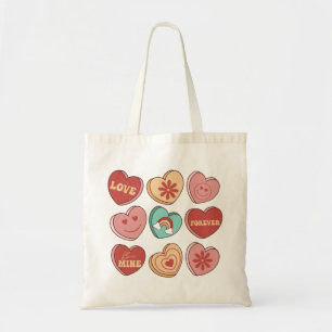Valentindagen Heart Candies Tygkasse