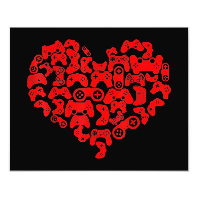 Valentindagen Heart Fototryck (Framsidan)