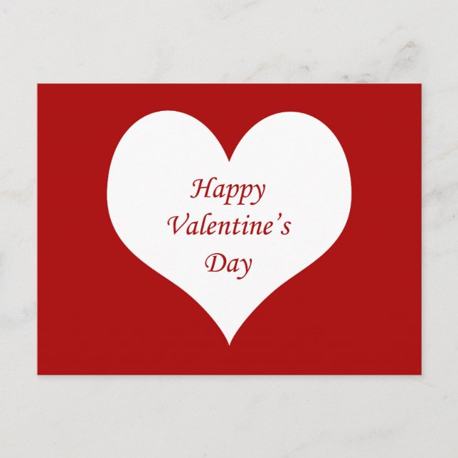 Valentindagen Heart Helg Vykort (Framsida)