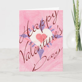Valentindagen Heart Helgkort