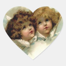 Valentindagen HEART MED CUPID-etikett