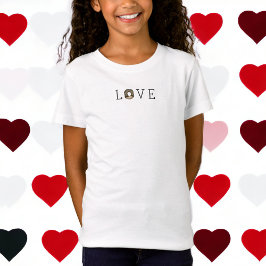 Valentindagen Kärlek Chocolate Donut Sprinkles T Shirt